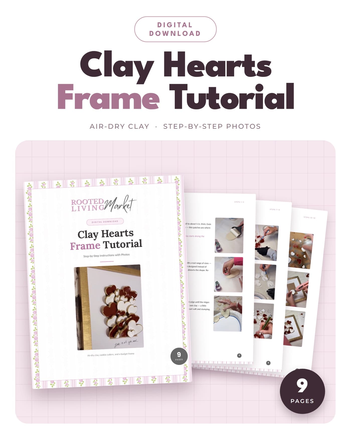 Clay Hearts Frame Tutorial